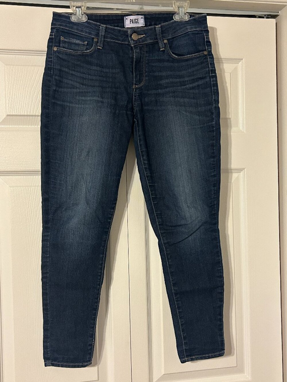 Womens PAIGE Denim Sz 30 Blue Verdugo Crop Jeans